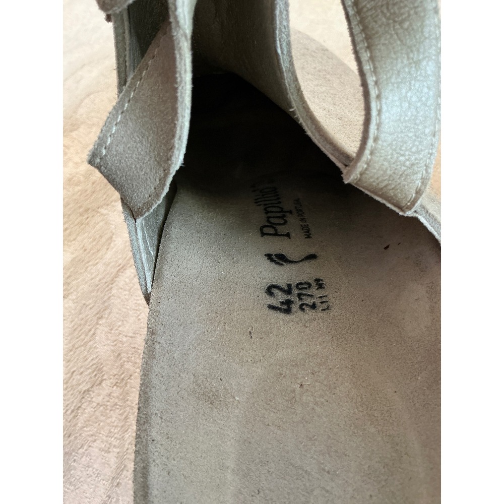 Birkenstock Papillio Clogs Womens 42 10.5 ,11 Beige Esra Wedge Suede, Metallic - Picture 10 of 10